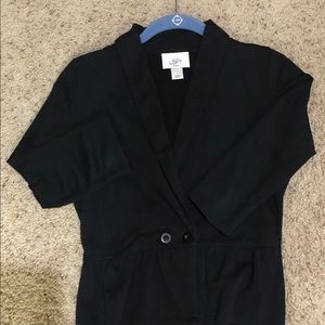 LOFT xxsp black knit blazer